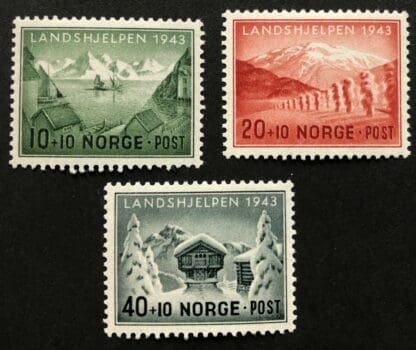 Norway Scott # B32-B34 Mint Hinged