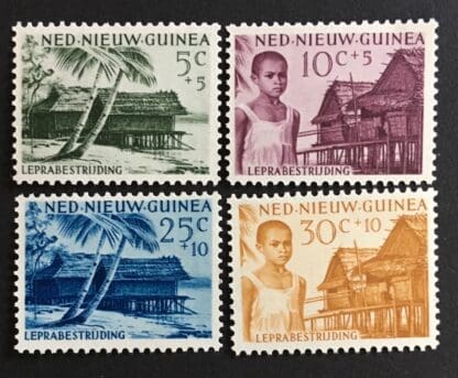 Netherlands New Guinea Scott B7-B10 Mint Hinged