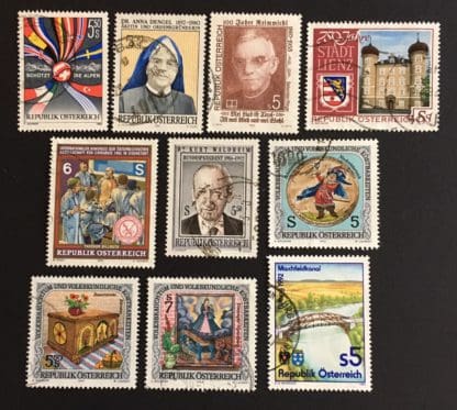 Austria Scott #1571-1580 Used