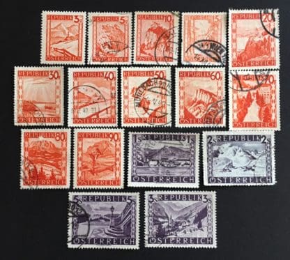 Austria Scott #500-515 Mint & Used