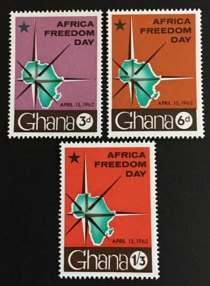 Ghana Scott # 112-114 Mint Never Hinged