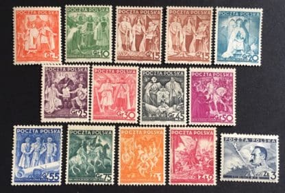 Poland Scott # 320-332/339 Mint Never Hinged