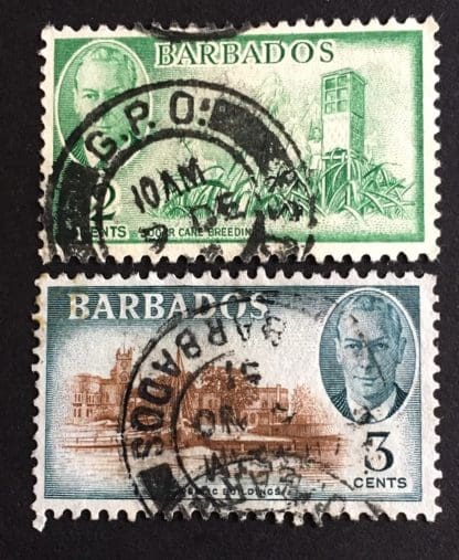 Barbados Scott # 217-218 Used