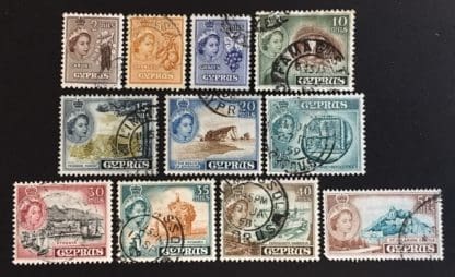 Cyprus # 168-178 Used