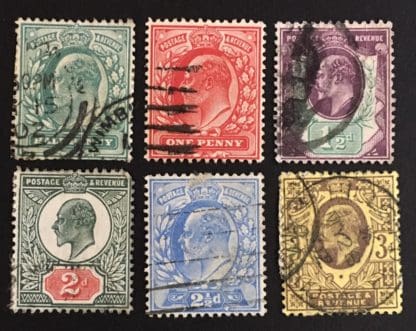 Great Britain Scott # 127-132 Used