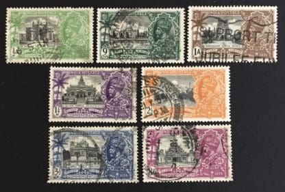 India Scott # 142-148 Used