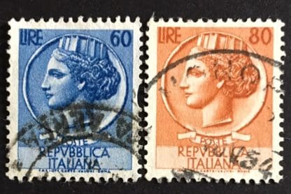 Italy Scott # 632-633 Used