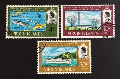 British Virgin Islands Scott # 183-185 Used