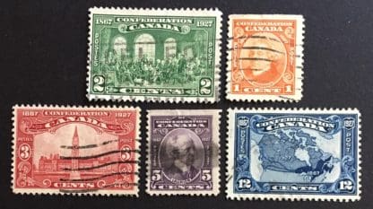 Canada Scott # 141-145 Used