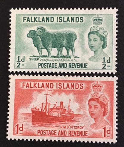 Falkland Islands Scott #122-123 Mint Hinged