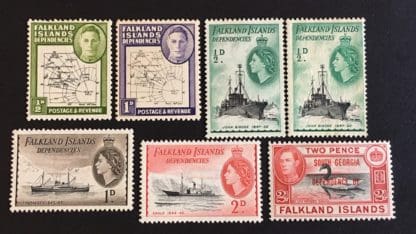 Falkland Islands Dependencies Scott #1L1-1L2/1L19-1L29/3L3 Mint Hinged