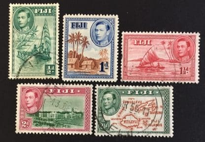 Fiji Scott #117-118/121/132/134 Used