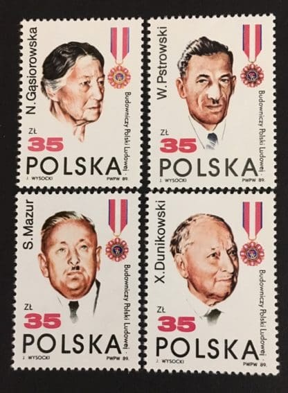 Poland Scott # 2911-2914 Mint Never Hinged