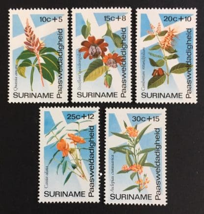 Surinam # B203-B207 Mint Never Hinged