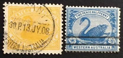 Western Australia Scott # 74-75 Used