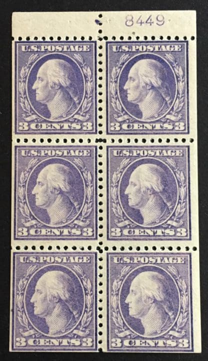 Scott # 502b Mint Never Hinged Booklet Pane