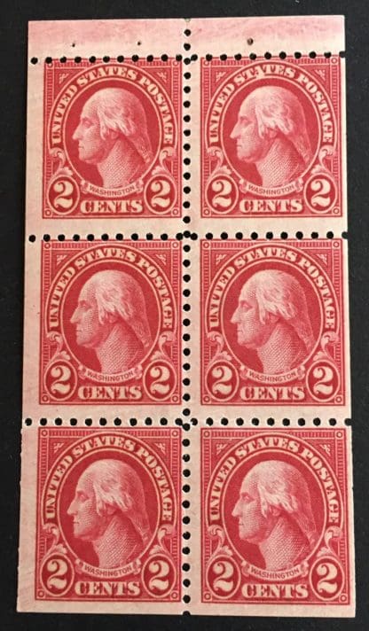 Scott # 583a Mint Never Hinged Booklet Pane