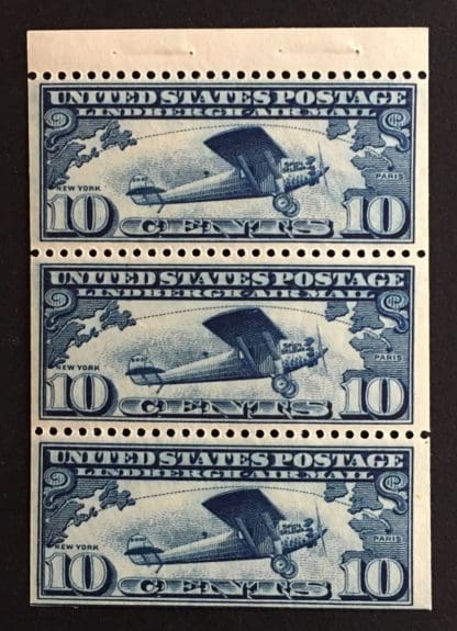 Scott #C10a Mint Never Hinged Booklet Pane