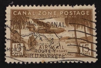 Canal Zone Scott # C17 Used