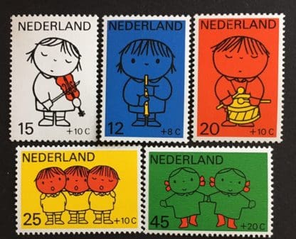 Netherlands Scott # B452-B456 Mint Never Hinged