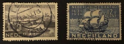 Netherlands Scott # 202-203 Used