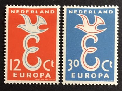 Netherlands Scott # 375-376 Mint Hinged