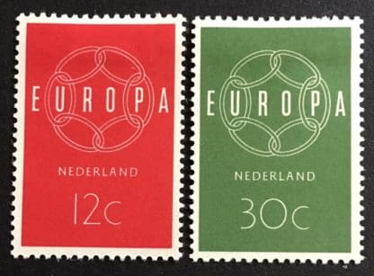 Netherlands Scott # 379-380 Mint Hinged