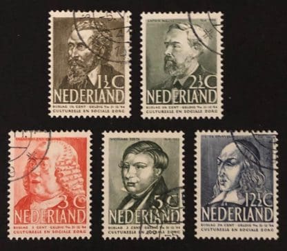 Netherlands Scott # B113-B117 Used