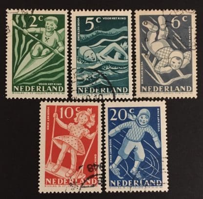 Netherlands Scott # B189-B193 Used