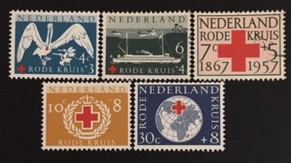 Netherlands Scott # B311-B315 Mint Hinged & Used