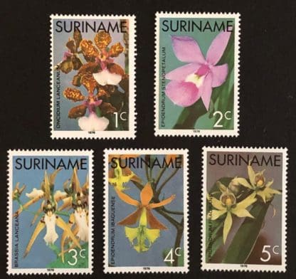 Surinam Scott # 427-431 Mint Never Hinged