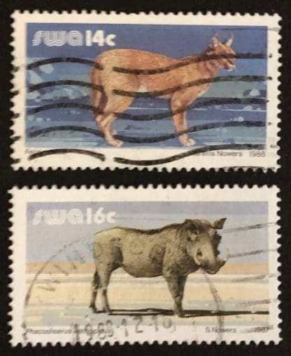 South West Africa Scott # 556-557 Used