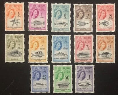 Tristan da Cunha Scott # 42-59 Mint Never Hinged