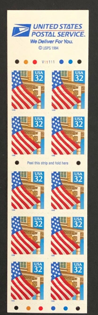 Scott #2920ae Booklet Pane Mint Never Hinged