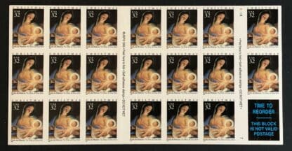 Scott #3112a Booklet Pane Mint Never Hinged