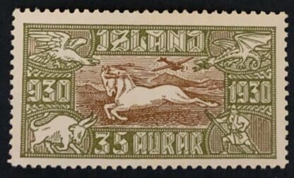 Iceland  #C6 Mint Hinged