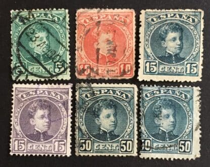 Spain Scott #273-276/283 Used