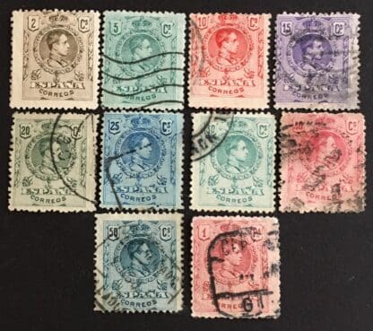 Spain Scott #297-306 Used