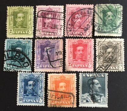 Spain Scott #331-333/335-342 Used