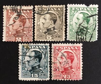 Spain Scott #406-409/411 Used