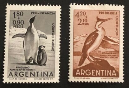 Argentina Scott # B20-CB29 Mint Never Hinged