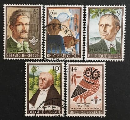 Belgium Scott #1104-1108 Used