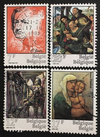 Belgium Scott #1126-1129 Used