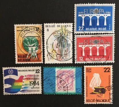 Belgium Scott #1167-1173 Used