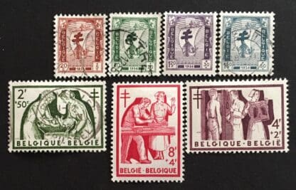 Belgium Scott #B592-B598 Mint & Used