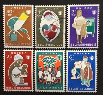 Belgium Scott #B672-B677 Mint & Used