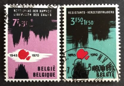 Belgium Scott #B859-B860 Used