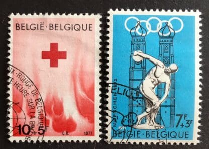 Belgium Scott #B872-B873 Used