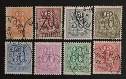 Belgium Scott # O47-O51a//O53//O55 Used