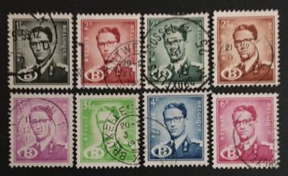 Belgium Scott # O56-O63 Used